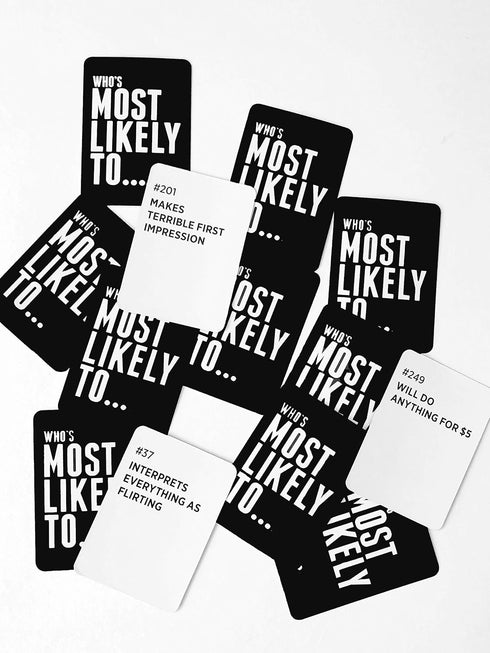DSS Games Who's Most Likely to... Kinda Clean Family Edition, A Fun Party Game.