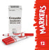 Crayola Broad Line Markers - Red (12ct), Markers for Kids, Bulk School Supplies for Teachers, Nontoxic, Marker Refill with Reusable Box by Crayola