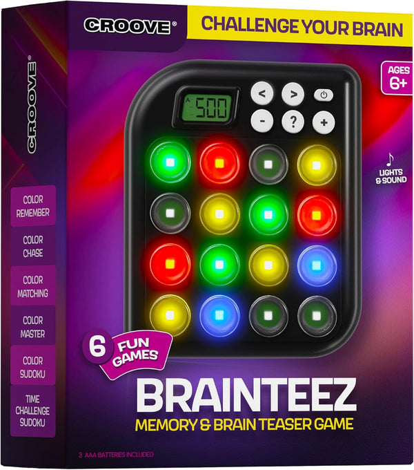 Croove Brain Teasers & Memory Game, 6 Fun Games for Kids, Easter