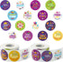 CNhoqc Happy Purim Stickers Roll - 1000 Pcs Round Happy Purim Waterproof Vinyl
