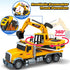 3 4 5 6 7 8 15" Bstoyder Kids Toys for Years Old Boys, Excavator Truck Toy with Lights, Sounds, Toddler Friction