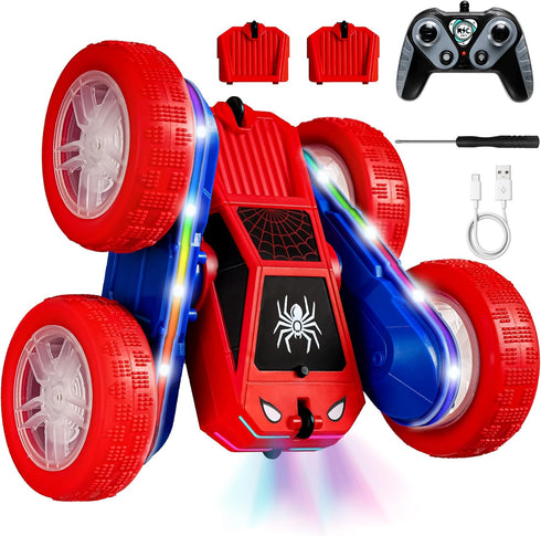 SANGQAOFU Spider Remote Control Car 4WD 360 Flips RC Stunt Car Toys Cyber-Inspired