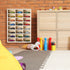 Threehoney 2 24 1: 64 Pcs Space Toy Cars Wheels Display Case Scale Model Cars Display Shelf Wooden Wall Mounted Die