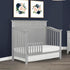 Dream On Me Universal Convertible Crib Toddler Guard Rail In Silver Grey Pearl, Compatible With Select Dream On Me