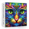 PICKFORU Cat Puzzles for Adults 1000 Pieces, Fantasy Animal Kitten Abstract Art Puzzle,
