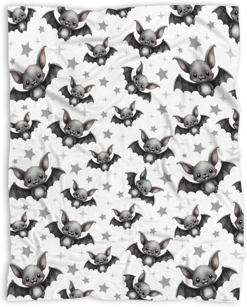 Halloween Bats and Stars Baby Blanket Gifts for Boys Girls Super Soft