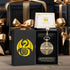 Mini DND Dice Set: 7pcs Polyhedral Metal Dice with Bronze Steampunk Gear Pocket Watch Case