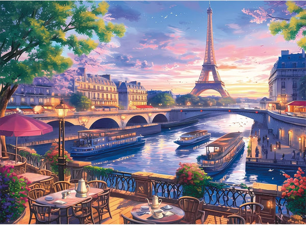 300 Piece Puzzle for Adults - Blooming Paris | Recycled Cardboard Jigsaw Puzzles | Great Gift Idea