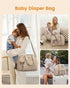 LOVEVOOK Diaper Bag Tote Puffer Baby Diaper Bag, Large Capacity Travel Diaper Tote with Changing Pad, Hospital Gym Bag
