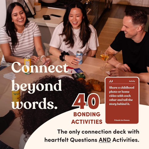 140 Communication Friends are Human | Conversation Cards to Help Deepen Friend Relationships | Card Game for Bonding