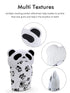 Giftty 3-12M (1 Baby Teething Mitten Panda Hand Teether Soothing Glove Wearable Teething Toy with Crinkle Sound, Multi