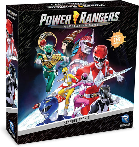 Power Rangers RPG Accessory: Standee Pack #1 - 191 Color Standees, 28 Plastic Bases