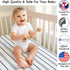 Sweet Jojo Designs Fitted Baby Crib Sheets (Grey and White Striped) for Boys or Girls, Infant Nursery, Toddler Room