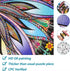Bgraamiens Puzzle-Blooming Flowers - 1000 Pieces Creative Geometric Round Colorful Mandala