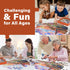 1000 Sunset BenBen Puzzles for Adults Pieces, Lighthouse, Jigsaw Puzzles with Letters or Patterns on Back, Challenging