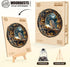 Lovers(200 11.4"x11.4") WOODBESTS Wooden Puzzles for Adults - Moonlit Owl Wooden Jigsaw Puzzle, Unique Animal Wood