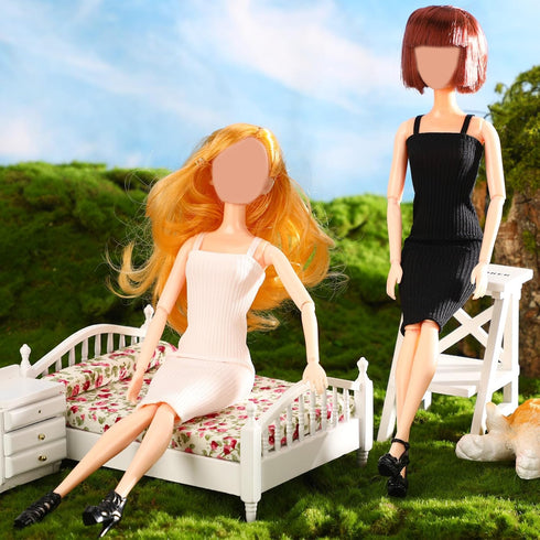 8 11.5 Inch Summer UPINS Pcs Doll Clothes for Doll - Dress, Shoes & Regular Outfit - Girl Birthday Gift