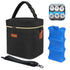 Mancro Breastmilk Cooler Bag with Ice Pack, Fits 6 Baby Bottles Up