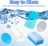 (Blue,Set 5) Cradle Cap Brush for Babies, Baby Bath Essentials with Silicone Scrubber Bath Sponge Dual-Sided Comb