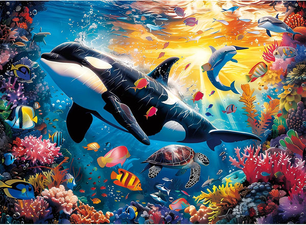 VOLUVOLU 300 Piece Puzzles for Adults and Kids, Jigsaw Puzzle, Undersea World Jigsaw