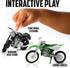 Welly Die Cast Motorcycle, Blue, Suzuki GSX-R750, 1:18 Scale
