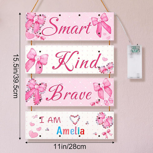 Unicorn Castle Girls Room Decor with LED Light Inspirational Motivational Room Decor for Teen Boys Wall Decor Art