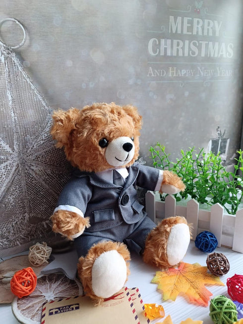 8 Inch Plush Bear - Teddy Bear in Dressing Suit for Birthday