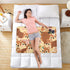 siphylline 52" 34" Cartoon Cute Squirrel Brown Extra Large Resuable Toddler Mattress Pads Highly Absorbent Diaper