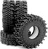 HOBBYSOUL 1.0 Mud Tires, 61 * 22.4mm Super Soft Sticky Crawler Tires for RC 1/18 TRX4M 1/24 AX24 SCX24