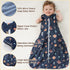 3 Pack 0-6 2-Way PHF Warm Micro-Fleece Baby Sleep Sack Months, Soft Baby Wearable Blanket, Zipper Sleeping Bags, Comfy
