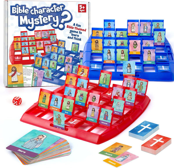 Quilinz Bible Character Mystery Game, Who I Am Board Games for Kids, 2