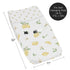Sweet Jojo Designs Lemon Floral Girl Baby Nursery Changing Pad Cover - Yellow Green Beige White Watercolor Boho