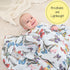 47 47 Inches 100% LollyBanks Baby Blanket for Girls, Large x Soft Muslin Swaddle Blankets, Cotton Breathable