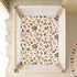 CZXW 52" 28" Leopard Yellow Pink Crib Sheets Fitted x Natural Cotton Soft & Breathable for Baby Crib Mattress