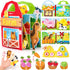 hahaland Busy Book for Toddlers 1-3 - Farm Animals Quiet Busy Board