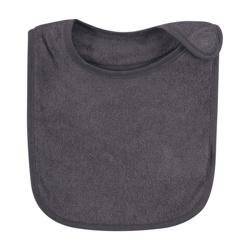 Hudson Baby Unisex Baby Terry Bibs from Rayon Bamboo, Black White, One Size