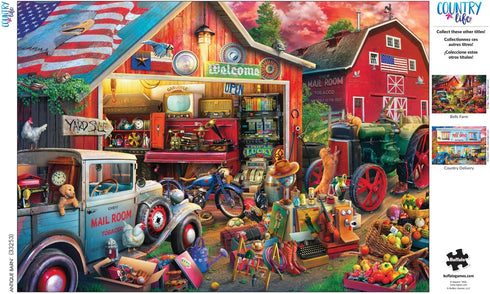 Buffalo Games - Eduard - Antique Barn - 500 Piece Jigsaw Puzzle for Adults, Perfect for Game Nights
