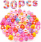 Diteryy 30 Pack Valentines Rubber Ducks-2.3 Inch Bulk Floater Ducks for Ducking Assortment