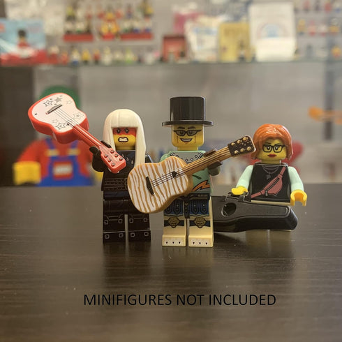 BrickLoot Toy Building Block Accessory Music Pack, 38 Pieces, Compatible with LEGO Minifigures, Acoustic & Electric