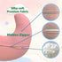ZHIXUHZ Nursing Pillow, U-Shaped Breastfeeding Support Cushion for Bottle & Breast Feeding (Pink)