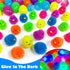24 Pack AMENON Prefilled Easter Egg with Toys Fillers , Light Up Chick Duck Puffer Balls Easter Basket Stuffers Squeeze