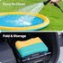 60" (60in, SLOOSH Non-Slip Splash Pad Sprinkler - Outdoor Water Play Toys Backyard Fountain Mat for Toddlers Kids Dogs