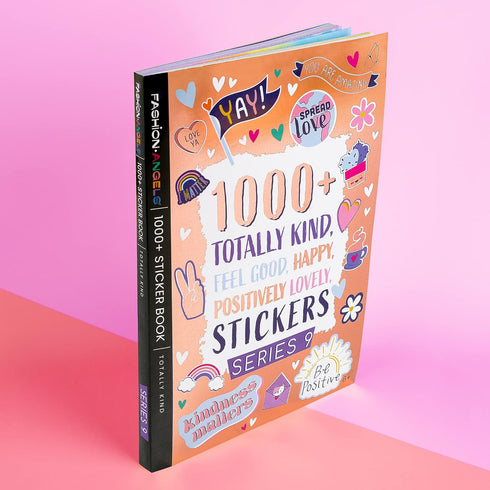 Fashion Angels 1000+ Kindness Stickers for Kids, Positive Affirmation & Mental Health Stickers - 40-Page Sticker Book