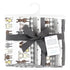 10-Pack, Hudson Baby Unisex Baby Cotton Flannel Burp Cloths Farm Friends Grey, One Size