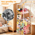 Cerpourt Stuffed Animal Storage,PVC Tube Zoo Stuffed Animal Holder with Elastic Band,Space Save Vertical Kids Plush Toy