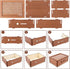 Wooden Money Box Money Bank, Countdown Saving Box with 10000 Dollars Target for Boys Girls (10000 USD)