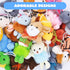 24 Pack (24 3" JOYIN Mini Animal Plush Toy Assortment Units Each), Animals Keychain Decoration for Kids, Small Stuffed