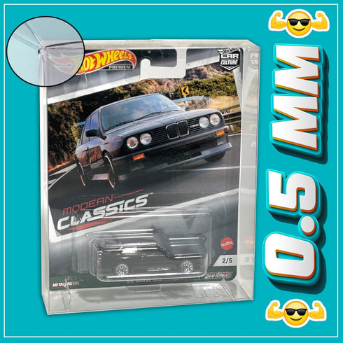 MALKO Hot Wheels Protector Display Case for Premium Card Diecast Cars - 10 Pack, Assembly Required