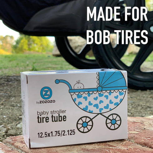 BOB Stroller Tire Tube Replacement for Front Inner Tubes, 12.5 inch x 1.75 x 2.125, for Jogging Strollers Wayfinder,