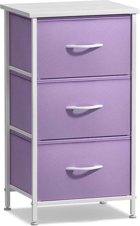 3 Sorbus Nightstand with Drawers - Bedside Furniture & Accent End Table Chest for Home, Bedroom Accessories, Office